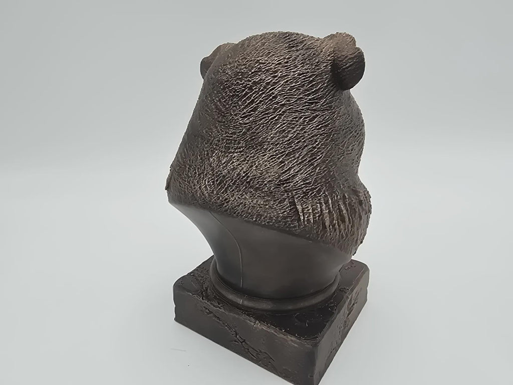 Büste einer Meerschweinchenstatue - Wohndekor-Liebhaber, Geschenk für ihn oder sie, handbemaltes Ornament