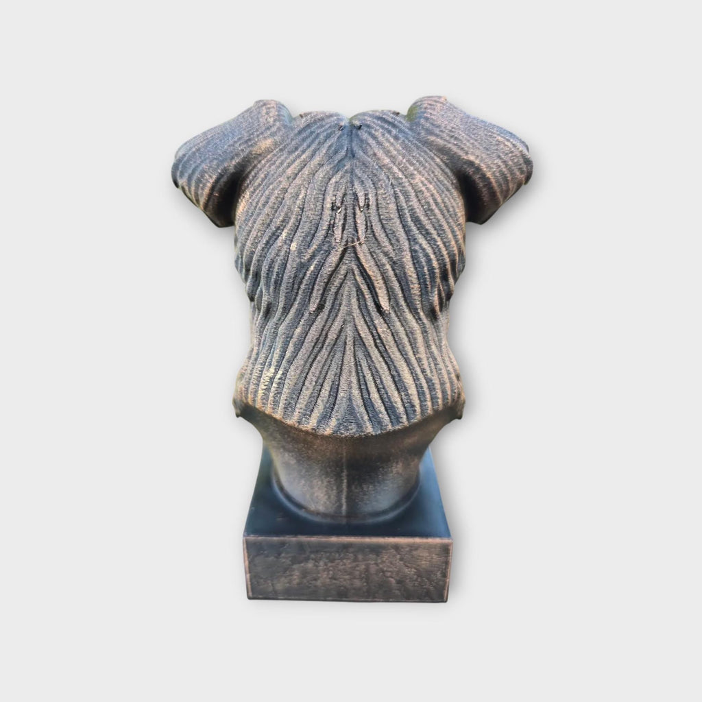 Büste einer Yorkipoo-Statue – Wohndeko, Hundeliebhaber, Geschenk für ihn oder sie, handbemaltes Ornament