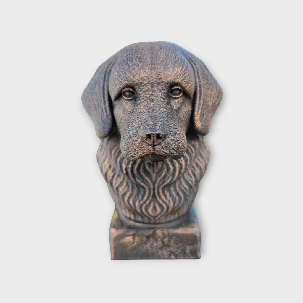 Büste einer Tibeta Spaniel Statue - Wohndeko Hundeliebhaber Geschenk für ihn oder sie handbemaltes Ornament