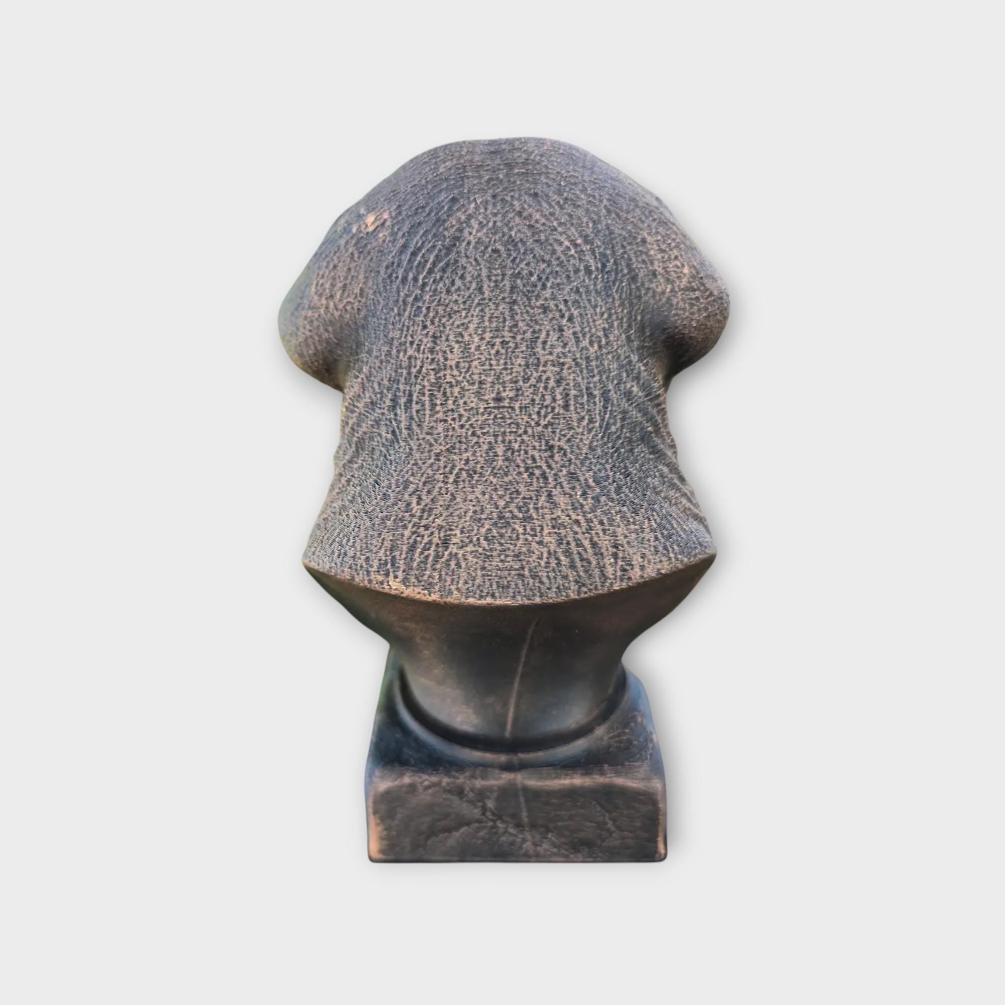 Büste einer Tibeta Spaniel Statue - Wohndeko Hundeliebhaber Geschenk für ihn oder sie handbemaltes Ornament