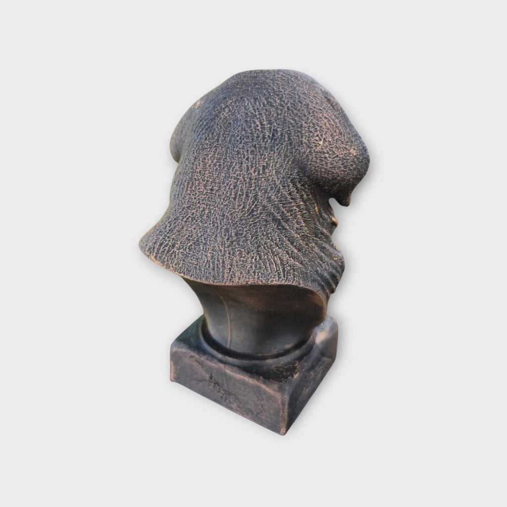 Büste einer Tibeta Spaniel Statue - Wohndeko Hundeliebhaber Geschenk für ihn oder sie handbemaltes Ornament