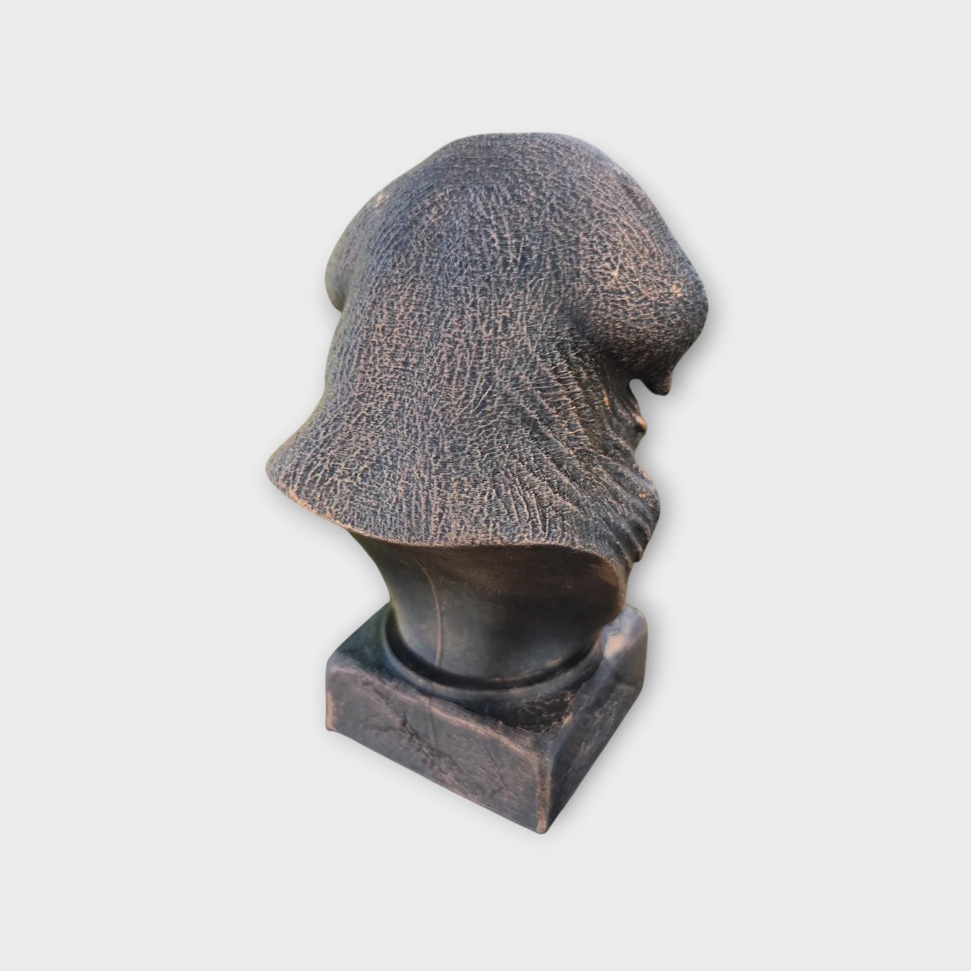 Büste einer Tibeta Spaniel Statue - Wohndeko Hundeliebhaber Geschenk für ihn oder sie handbemaltes Ornament