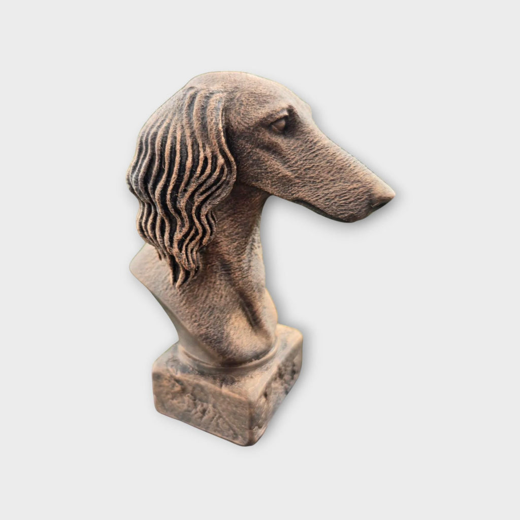 Büste einer Saluki-Statue – Wohndeko, Hundeliebhaber, Geschenk für ihn oder sie, handbemaltes Ornament