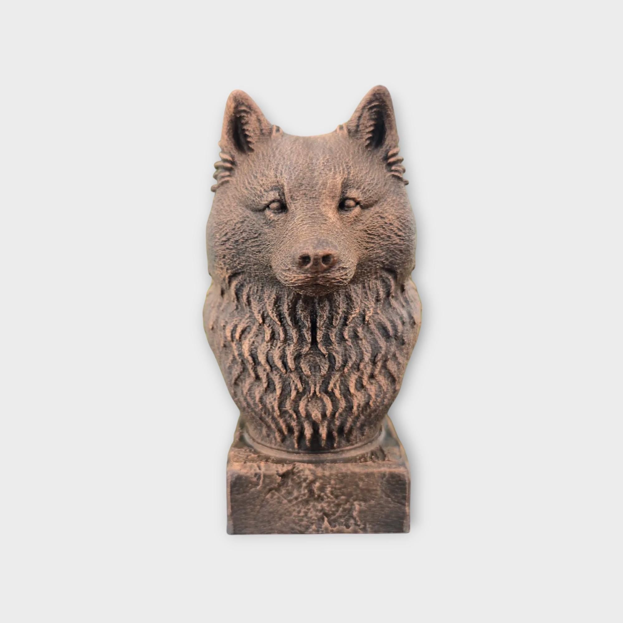 Samoyed Bust Statue - Home Decor Dog Lover Gift Him Her Handpainted Ornament