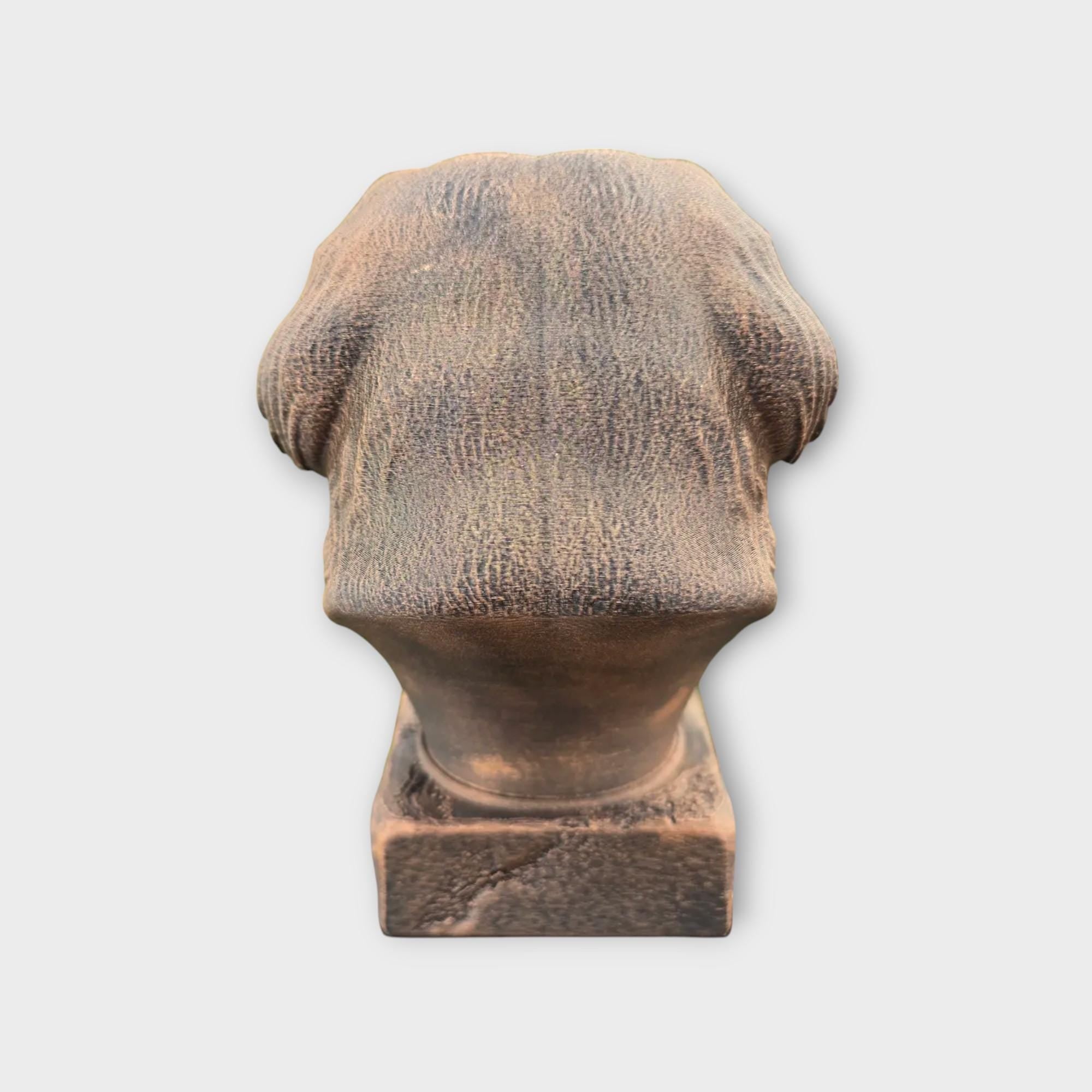 Büste einer Pekingese-Statue – Wohndeko, Hundeliebhaber, Geschenk für ihn oder sie, handbemaltes Ornament