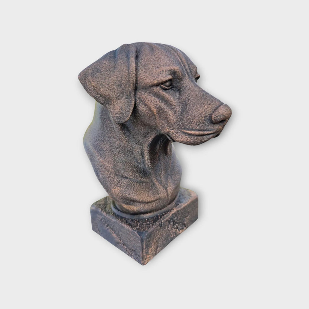 Büste einer Deutsch Kurzhaar-Statue - Wohndeko Hundeliebhaber Geschenk für ihn/sie handbemaltes Ornament
