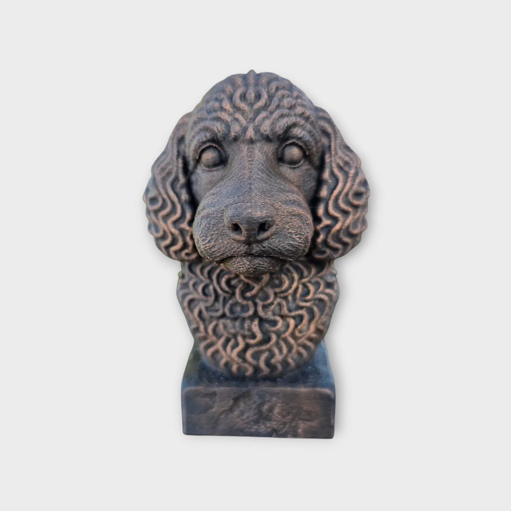 Büste einer Cockapoo-Hundestatue – Wohndeko, Hundeliebhaber, Geschenk für ihn oder sie, handbemaltes Ornament