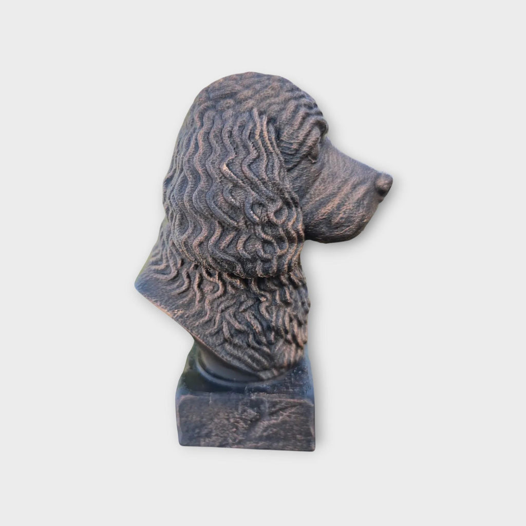 Büste einer Cockapoo-Hundestatue – Wohndeko, Hundeliebhaber, Geschenk für ihn oder sie, handbemaltes Ornament