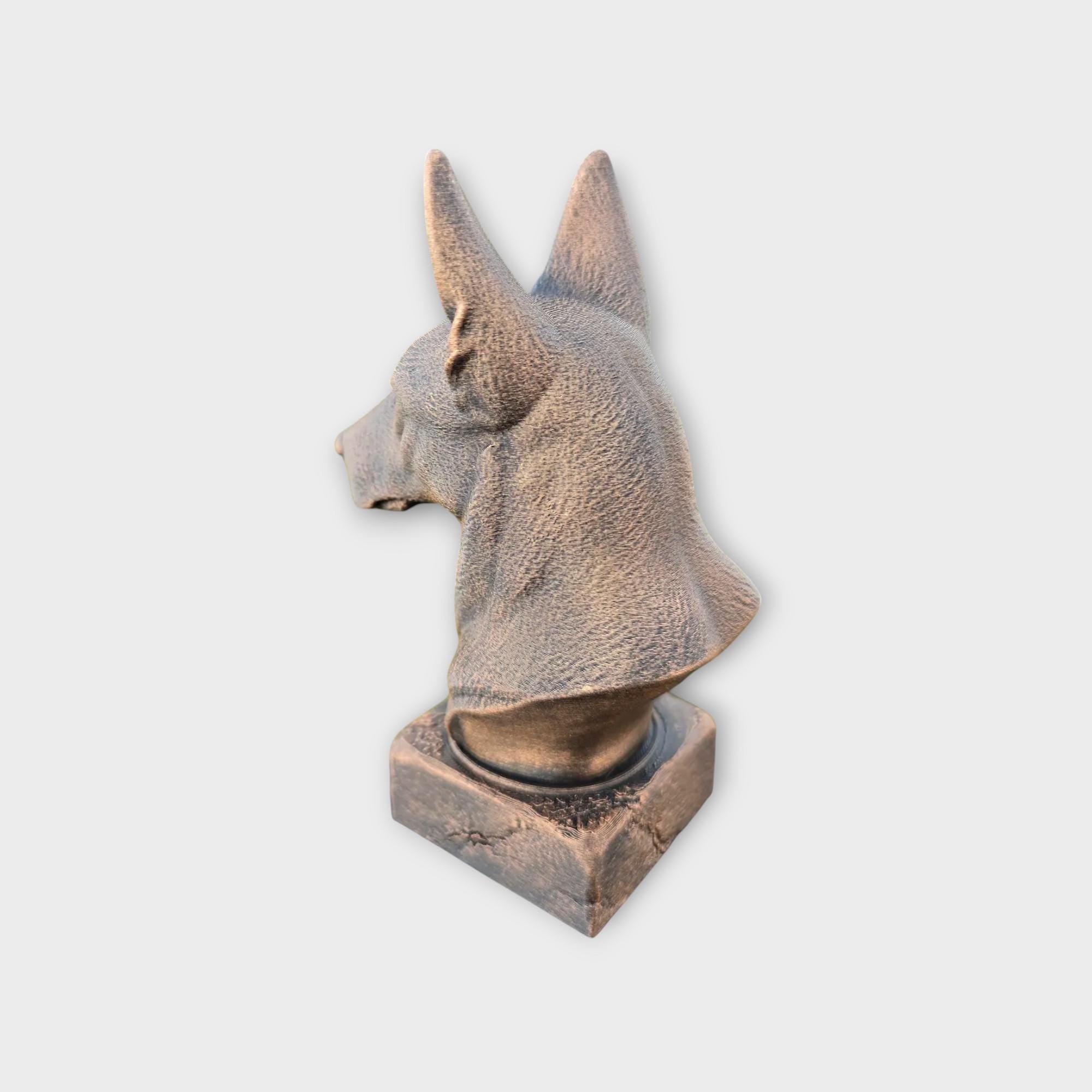Büste einer holländischen Schäferhundstatue - Wohndeko Hundeliebhaber Geschenk für ihn ihr handbemaltes Ornament