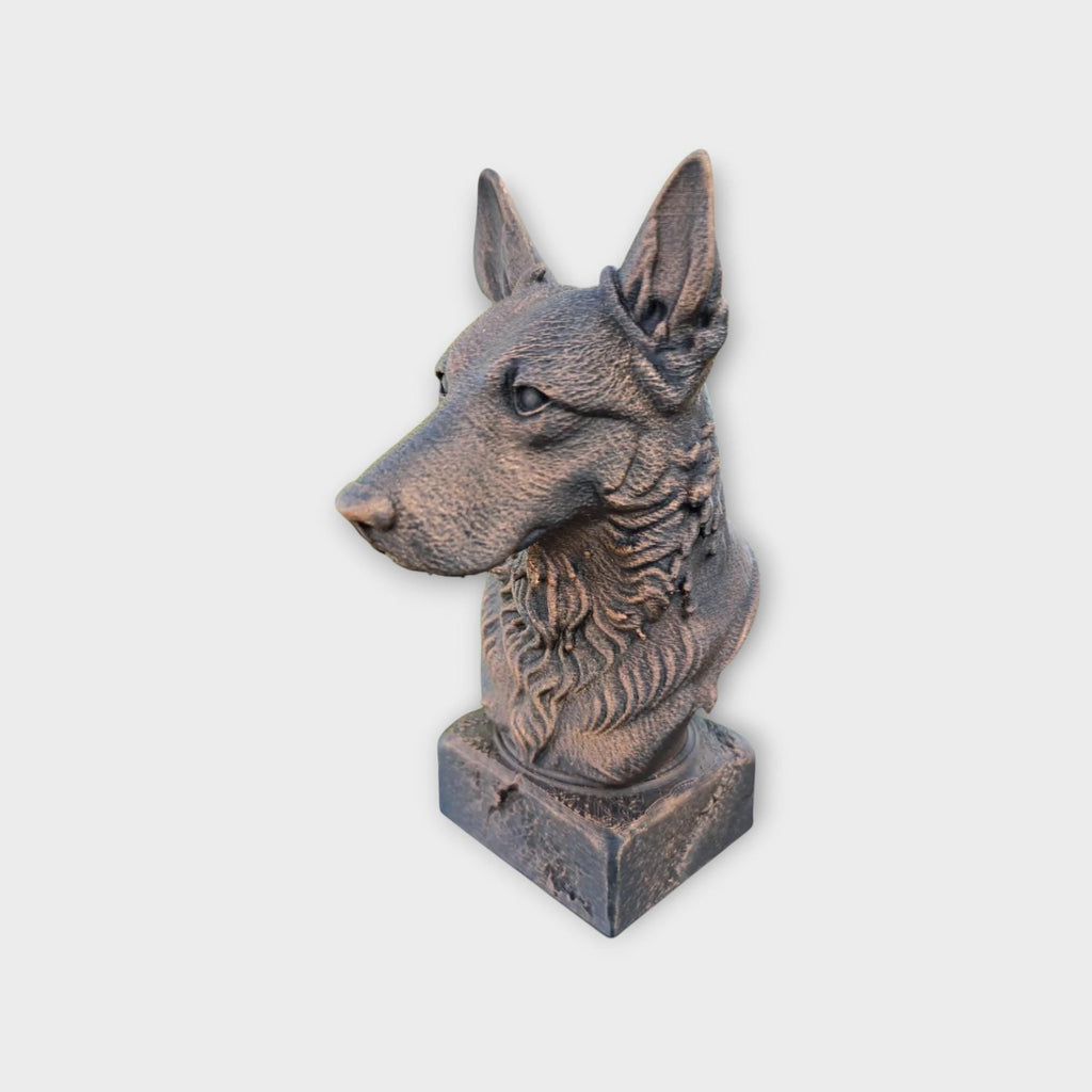 Bust of a Beauceron dog statue - home decor dog lover gift him her hand-painted ornament