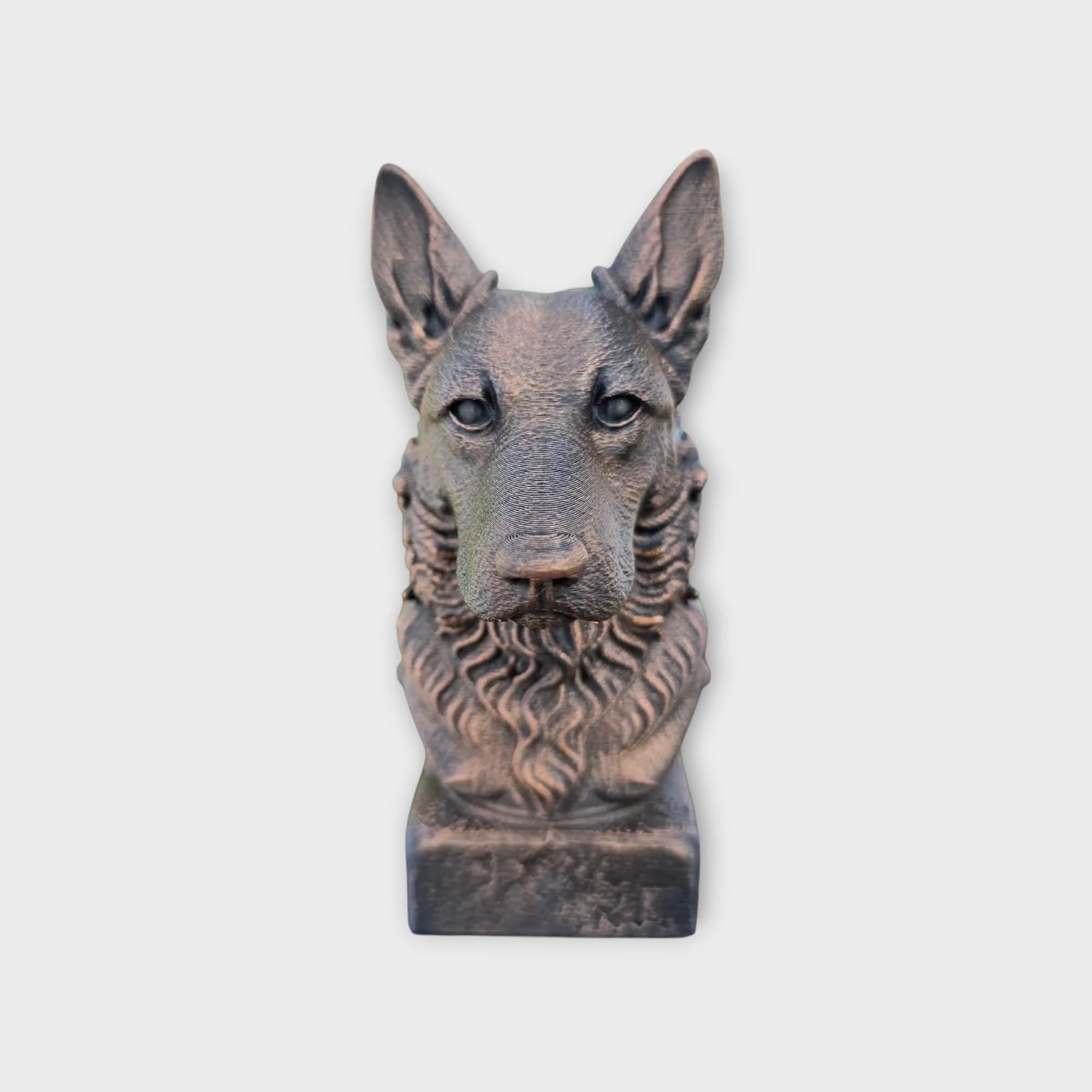 Bust of a Beauceron dog statue - home decor dog lover gift him her hand-painted ornament