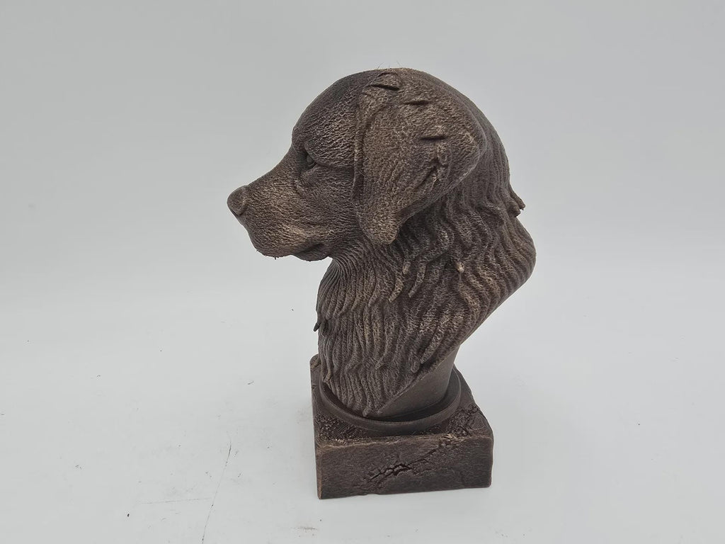 Bust of a Bernese Mountain Dog Statue - Home Decor Dog Lover Gift for Him or Her, Handpainted Ornament