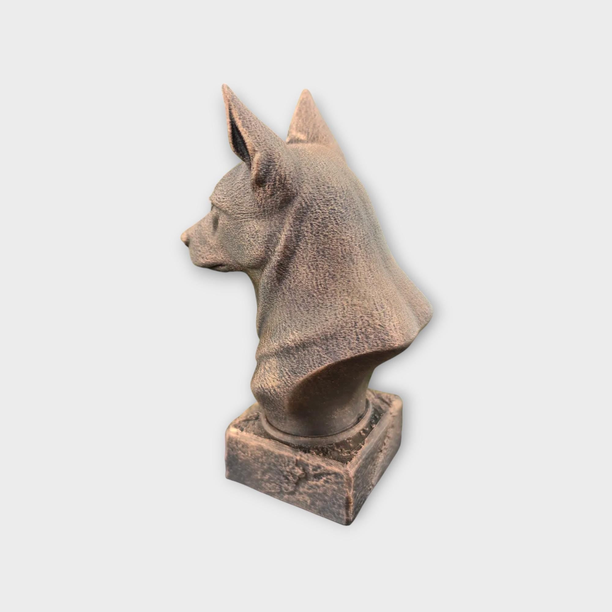 Büste einer Australian Kelpie Büste Hundestatue - Wohndeko Hundeliebhaber Geschenk für ihn ihr handbemaltes Ornament