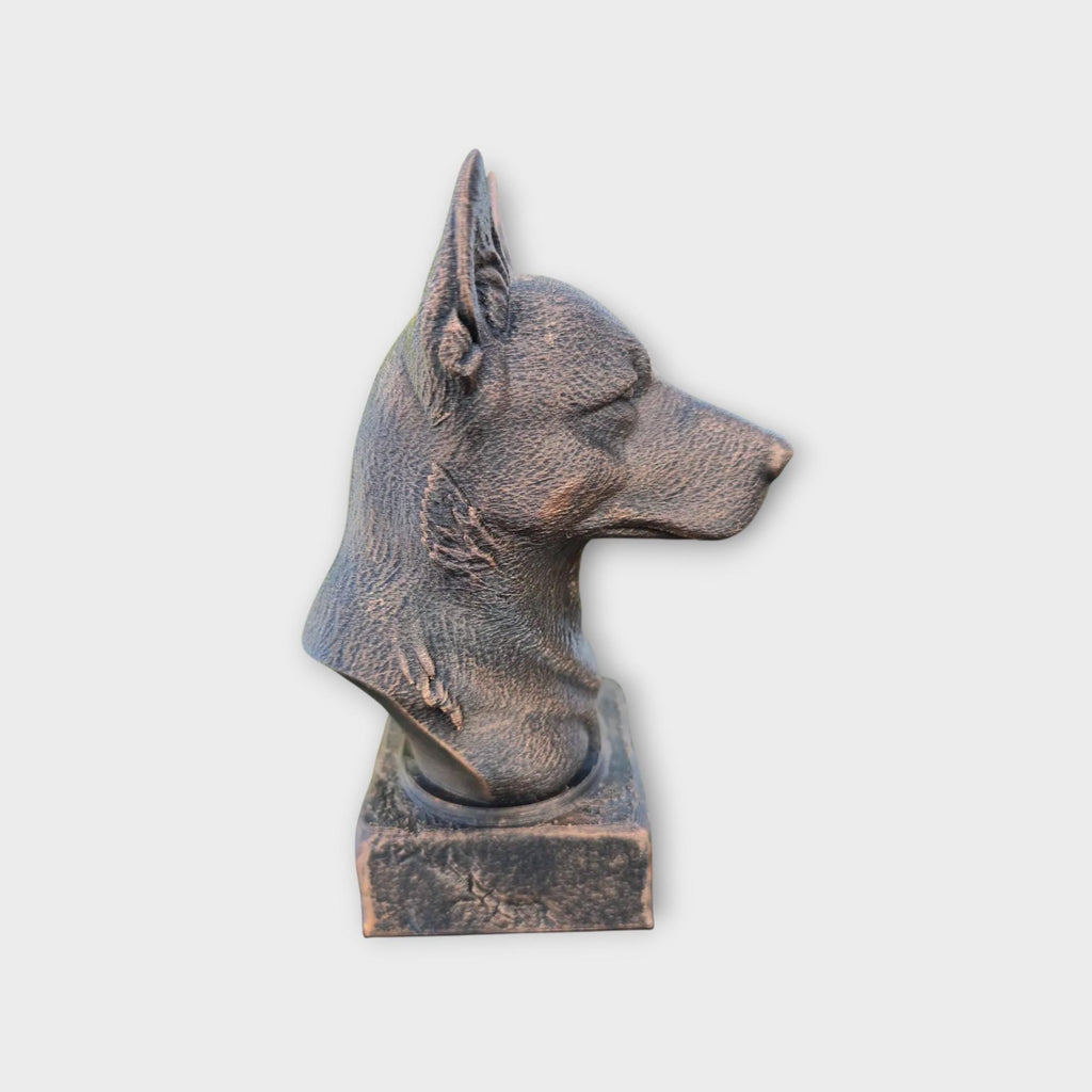 Büste einer australischen Rinderbüste, Hundestatue – Wohndeko, Hundeliebhaber, Geschenk für ihn oder sie, handbemaltes Ornament
