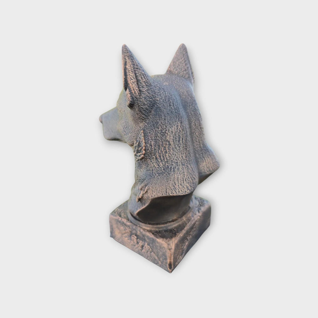 Büste einer australischen Rinderbüste, Hundestatue – Wohndeko, Hundeliebhaber, Geschenk für ihn oder sie, handbemaltes Ornament