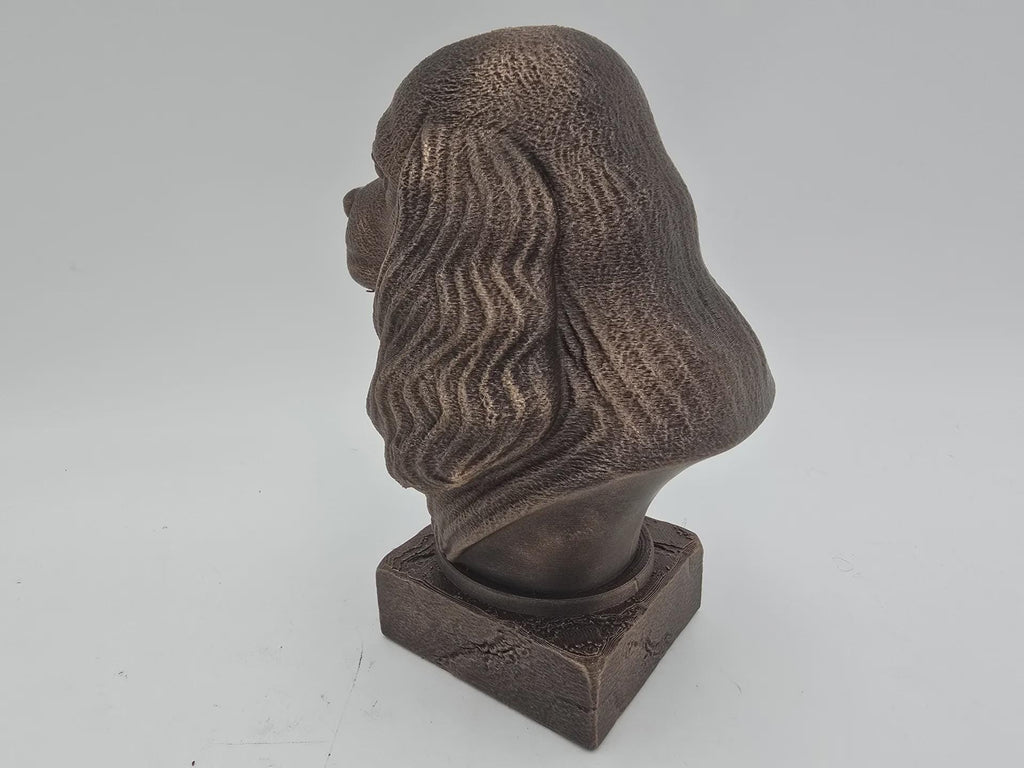 Büste einer amerikanischen Cocker Spaniel Büste Hundestatue - Wohndeko Hundeliebhaber Geschenk für ihn ihr handbemaltes Ornament