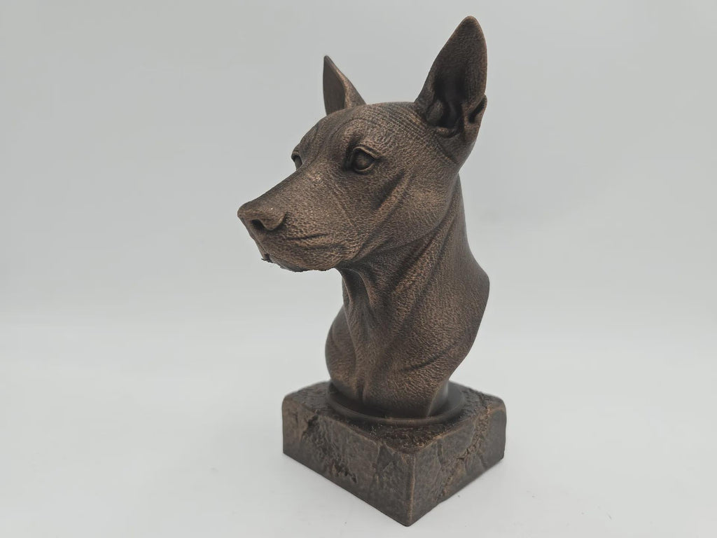 Büste einer Xolo-Hundestatue - Wohndeko Hundeliebhaber Geschenk für ihn oder sie handbemaltes Ornament