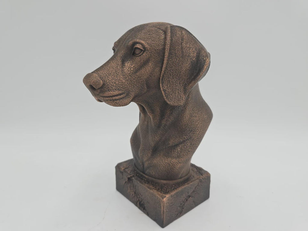 Büste einer Weimaraner-Büste, Hundestatue – Wohndeko, Hundeliebhaber, Geschenk für ihn, ihr, handbemaltes Ornament
