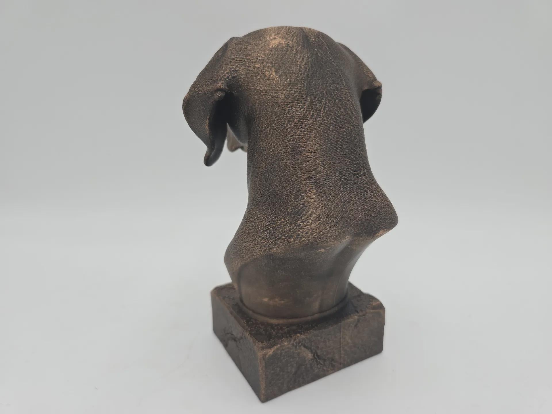Büste einer Weimaraner-Büste, Hundestatue – Wohndeko, Hundeliebhaber, Geschenk für ihn, ihr, handbemaltes Ornament