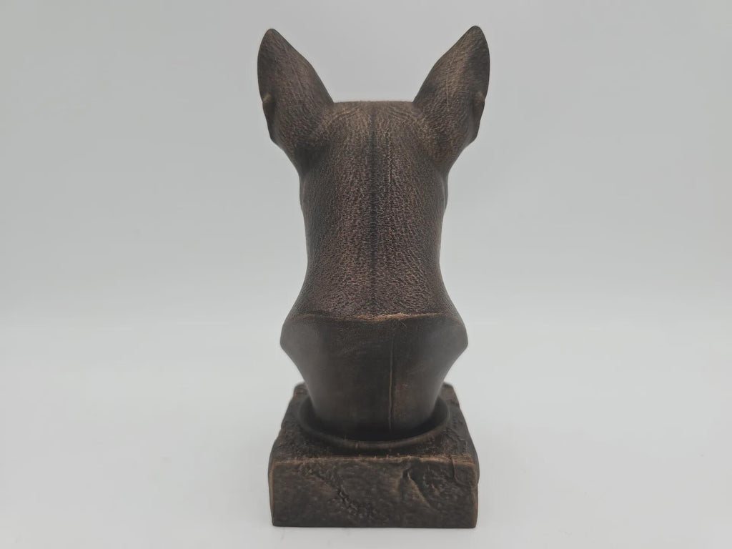 Büste einer Xolo-Hundestatue - Wohndeko Hundeliebhaber Geschenk für ihn oder sie handbemaltes Ornament