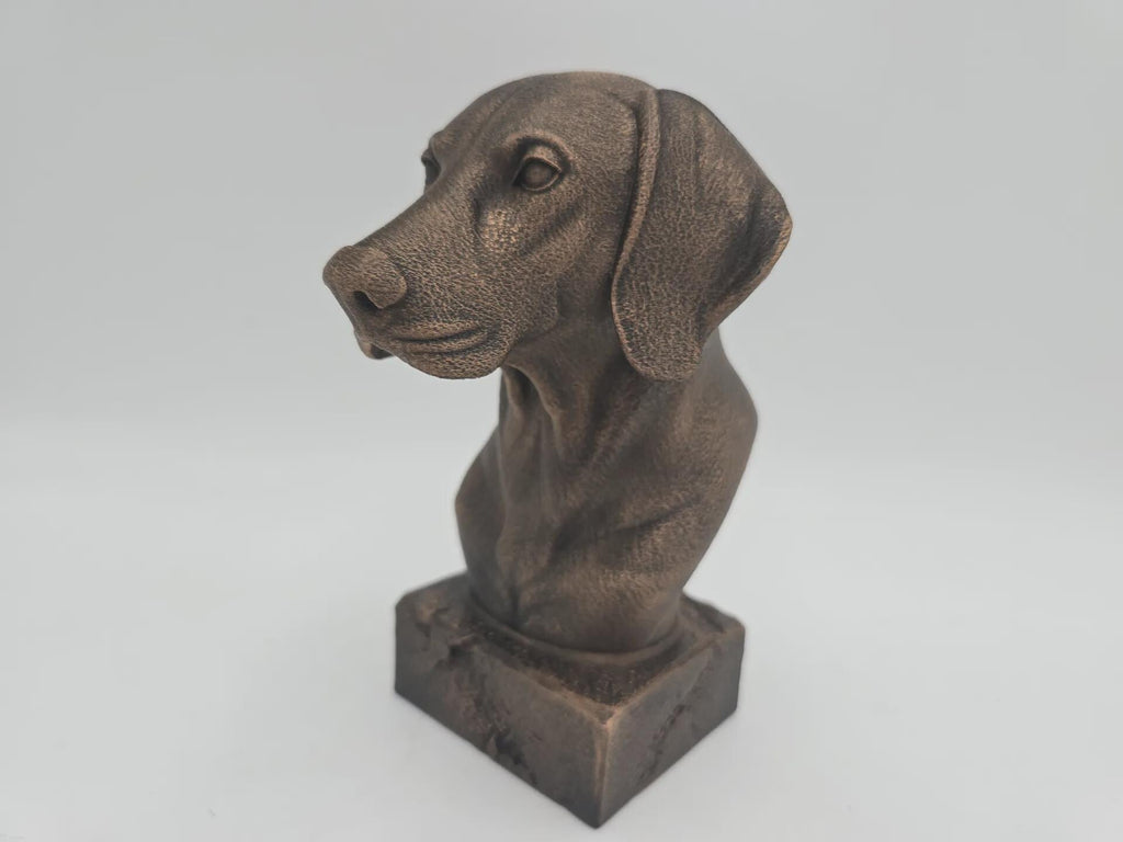 Büste einer Weimaraner-Büste, Hundestatue – Wohndeko, Hundeliebhaber, Geschenk für ihn, ihr, handbemaltes Ornament