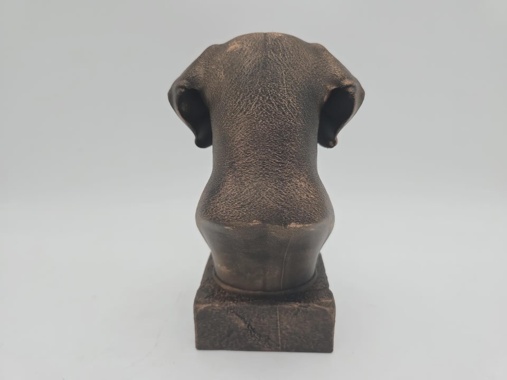 Büste einer Weimaraner-Büste, Hundestatue – Wohndeko, Hundeliebhaber, Geschenk für ihn, ihr, handbemaltes Ornament