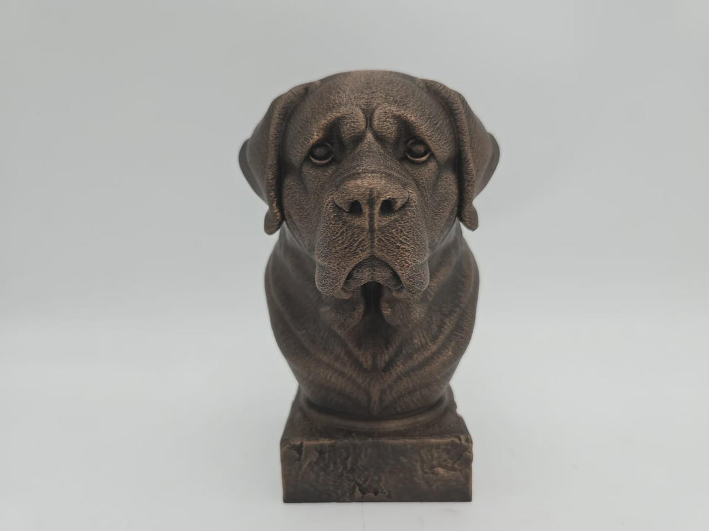 Büste einer Bernhardinerbüste, Hundestatue – Wohndeko, Hundeliebhaber, Geschenk für ihn, ihr, handbemaltes Ornament