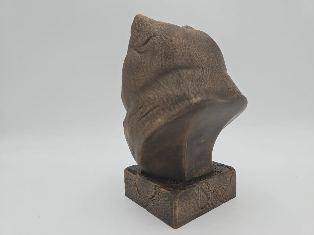 Büste einer Pomperianer-Hundestatue - Wohndeko Hundeliebhaber Geschenk für ihn oder sie handbemaltes Ornament