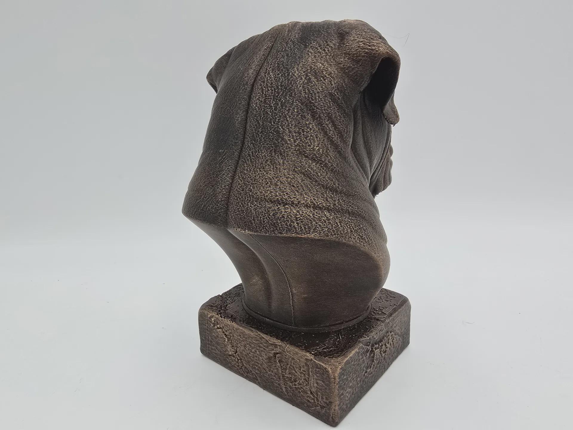 Neapolitan Mastiff Bust Bust Dog Statue - Home Decor Dog Lover Handpainted Ornament