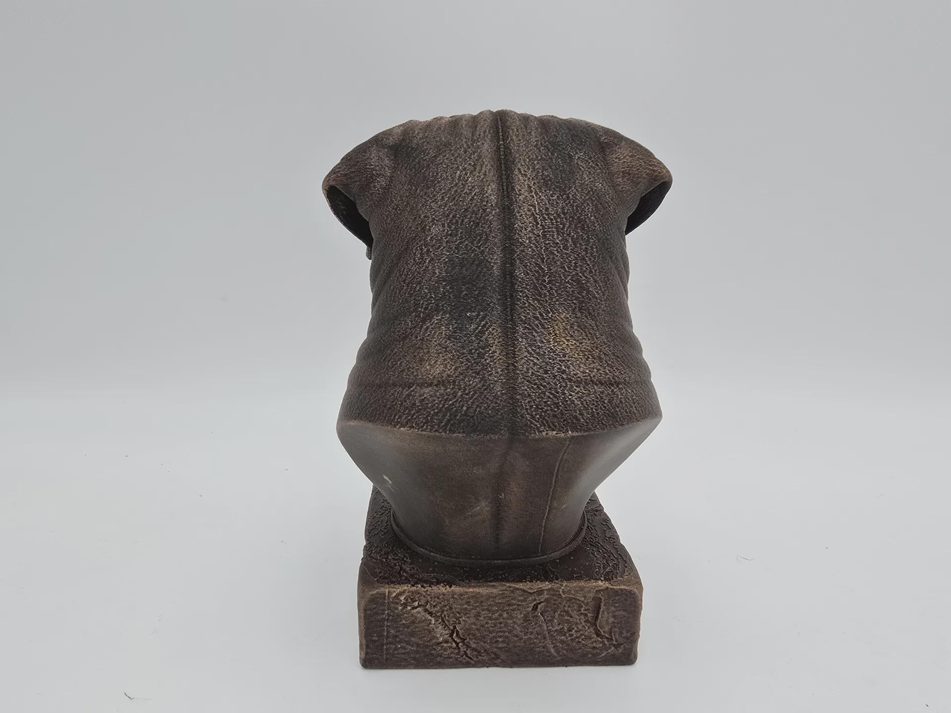 Büste einer neapolitanischen Mastiff-Büste, Hundestatue – Wohndeko, Hundeliebhaber, handbemaltes Ornament