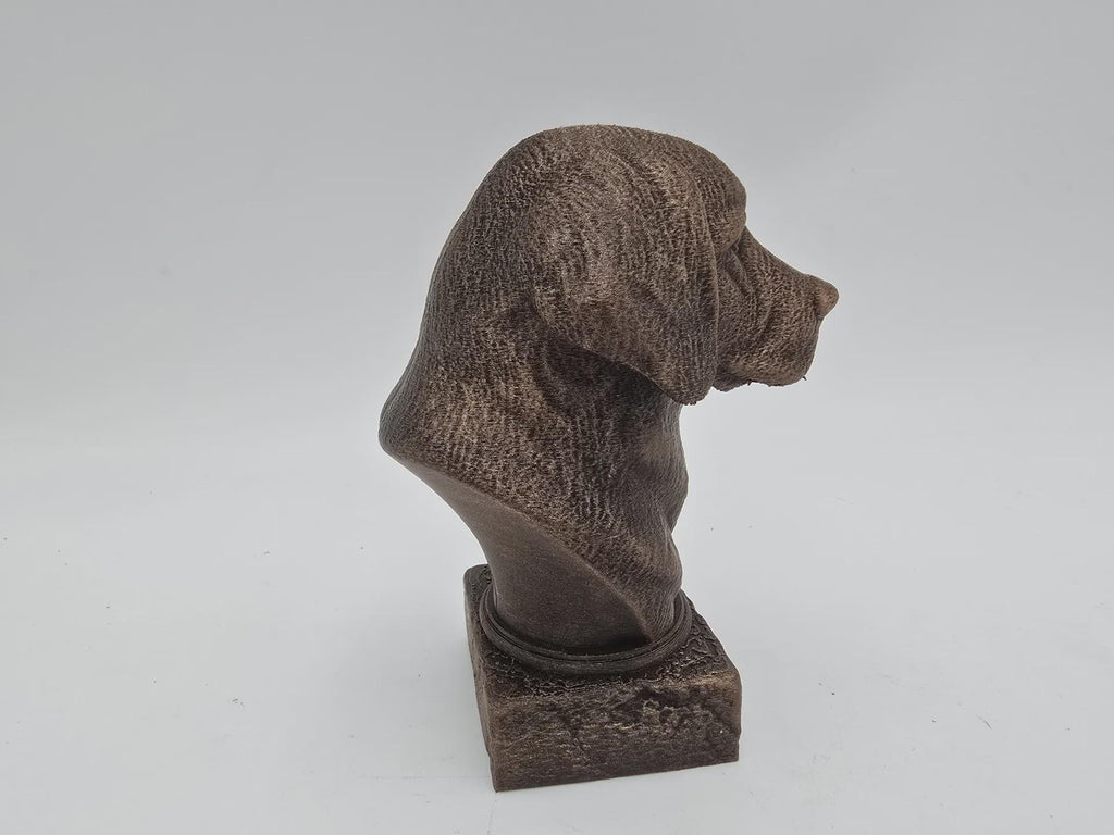 Bust of a golden retriever dog statue - home decor dog lover hand-painted ornament