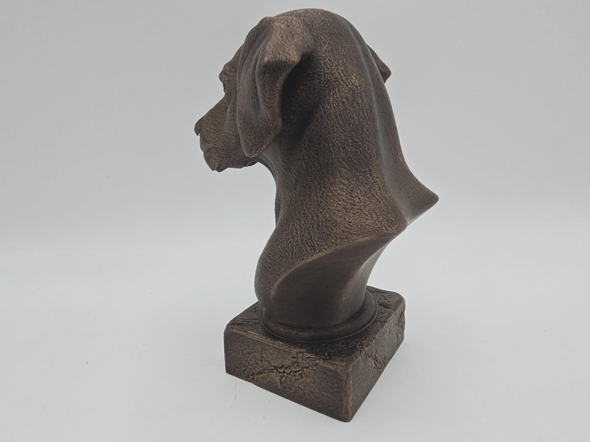 Büste einer Dalmatiner-Hundestatue - Wohndeko Hundeliebhaber handbemalt Ornament