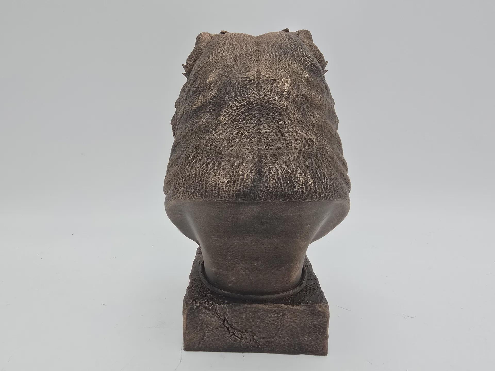 Büste einer Chow-Chow-Hundestatue - Wohndeko Hundeliebhaber handbemalt Ornament