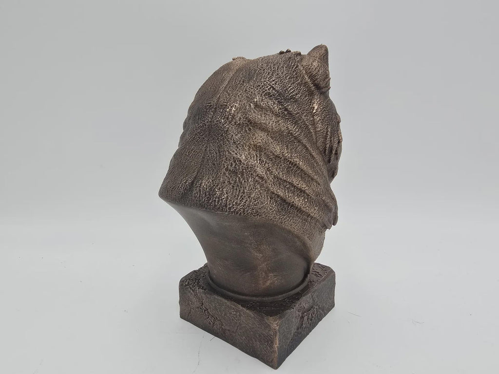 Büste einer Chow-Chow-Hundestatue - Wohndeko Hundeliebhaber handbemalt Ornament