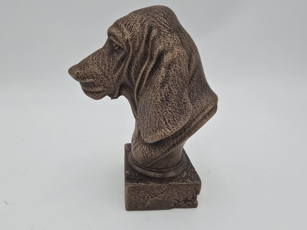 Bust of a Basset Hound Dog Statue - Home Decor Dog Lover Hand-painted Ornament