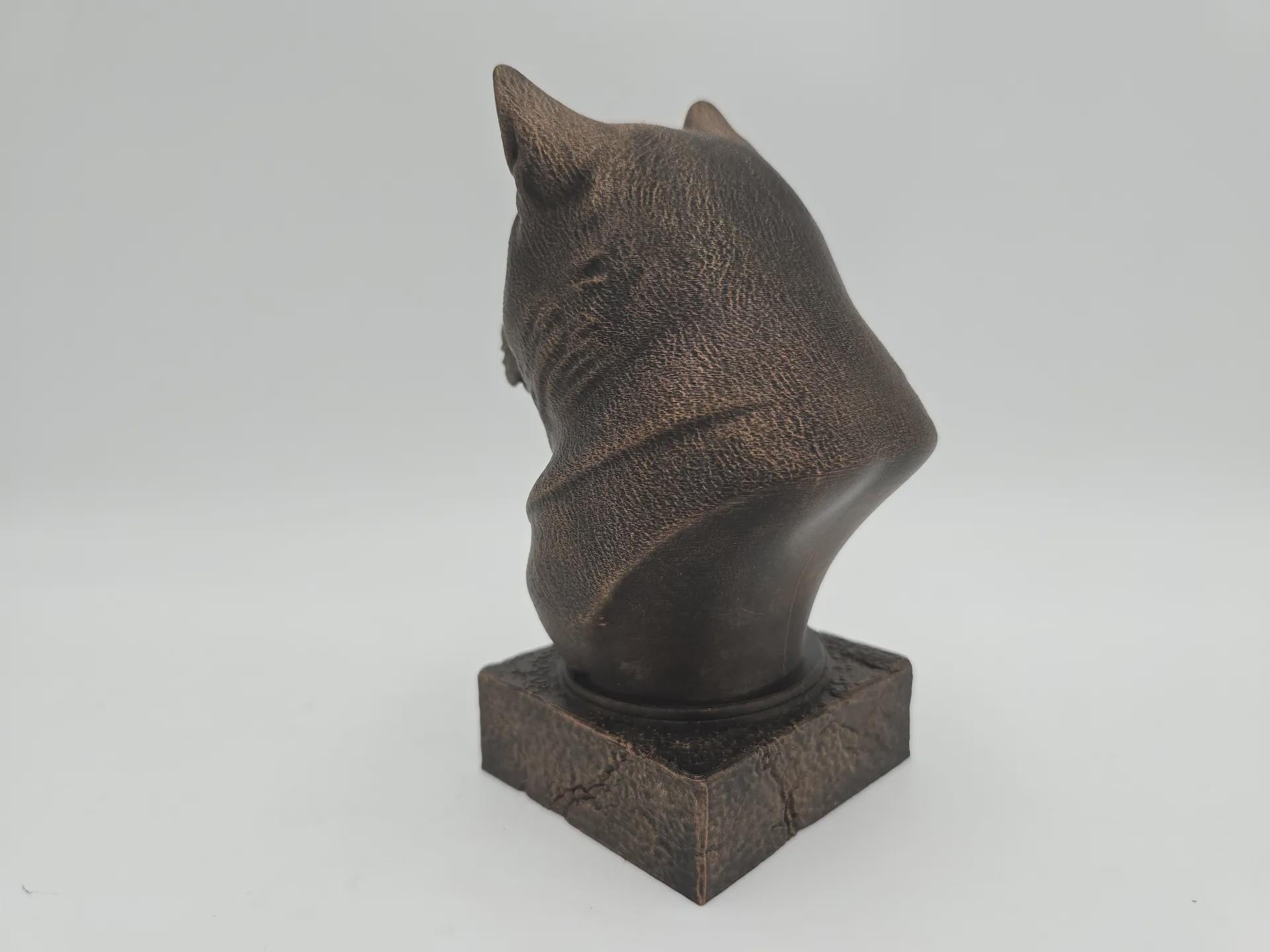 Büste einer Akita-Hundestatue - Wohndeko Hundeliebhaber handbemaltes Ornament