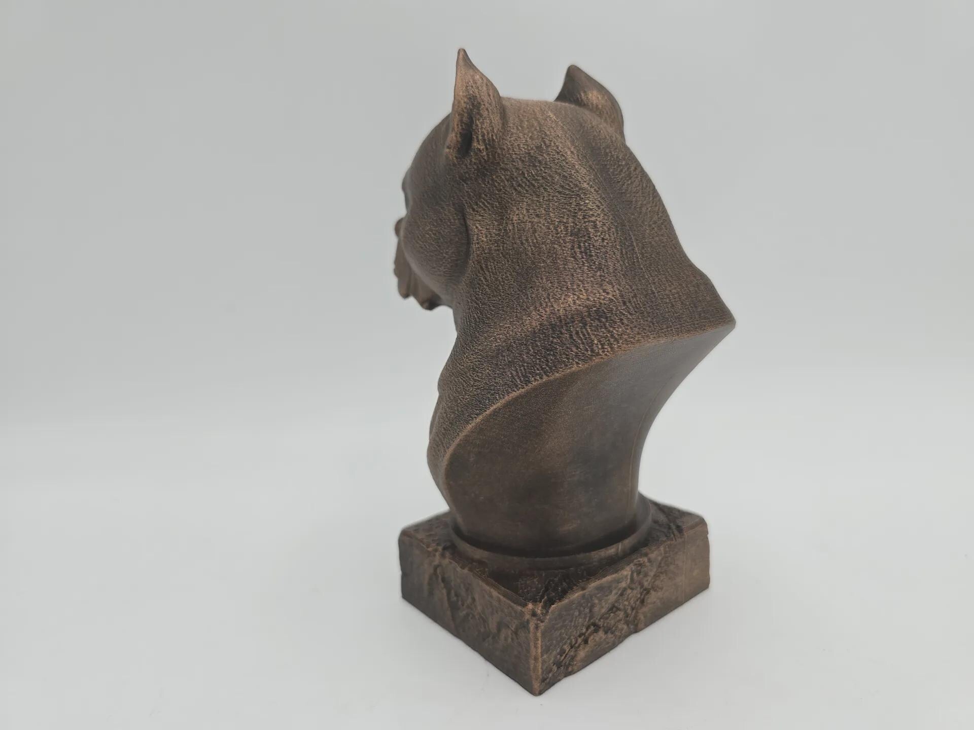 Büste einer Amstaff-Hundestatue - Wohndeko Hundeliebhaber handbemaltes Ornament