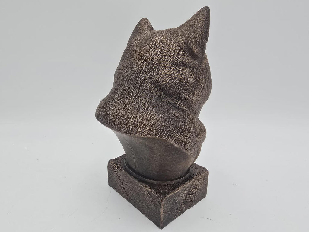 Büste einer Alaskan Malamute Hundestatue - Wohndeko Hundeliebhaber handbemalt Ornament