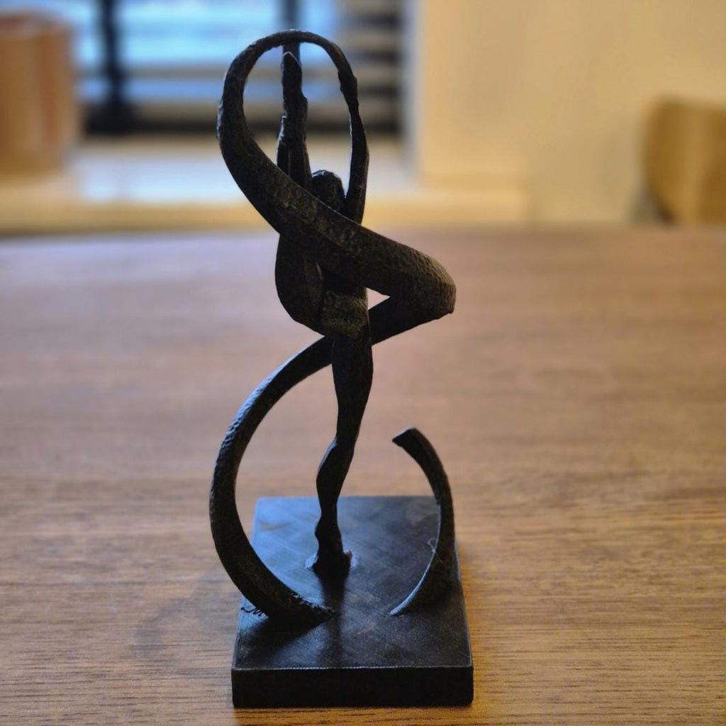 Einzigartige abstrakte Figur – Gymnastik-Geschenk, Bücherregal, Schreibtisch-Dekoration