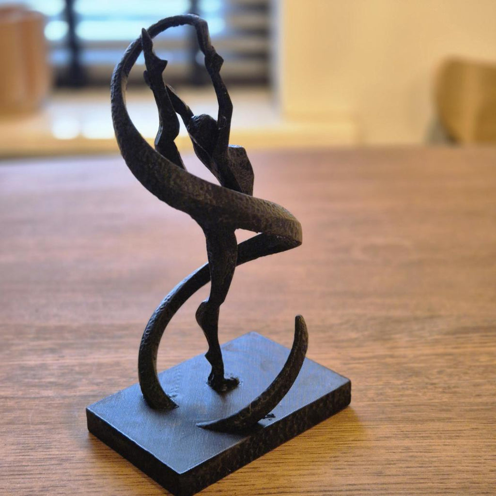 Einzigartige abstrakte Figur – Gymnastik-Geschenk, Bücherregal, Schreibtisch-Dekoration