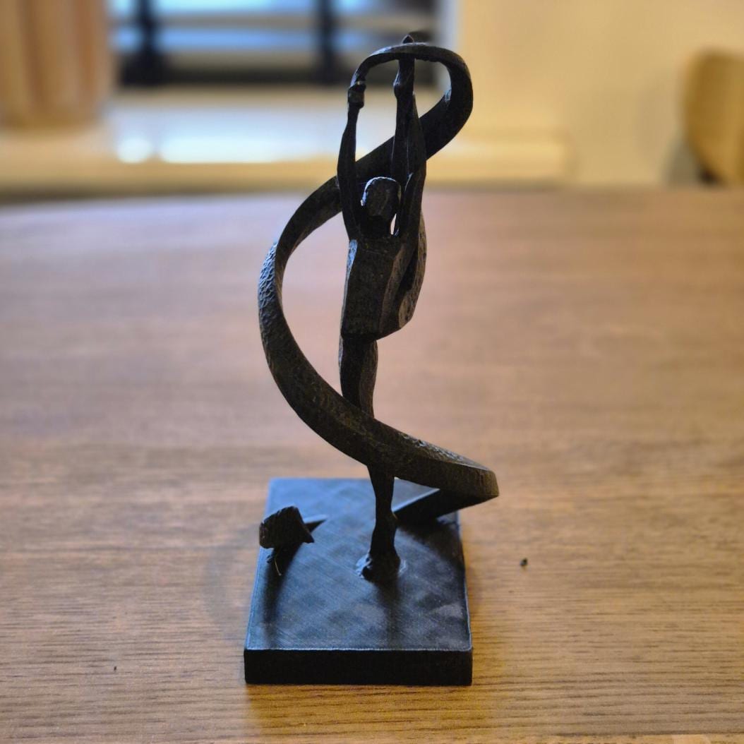 Einzigartige abstrakte Figur – Gymnastik-Geschenk, Bücherregal, Schreibtisch-Dekoration