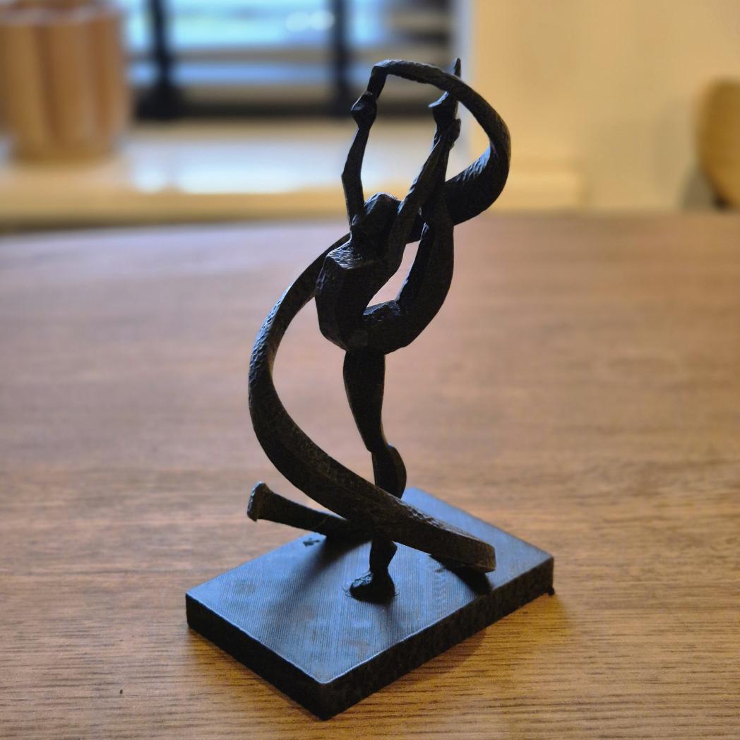 Einzigartige abstrakte Figur – Gymnastik-Geschenk, Bücherregal, Schreibtisch-Dekoration