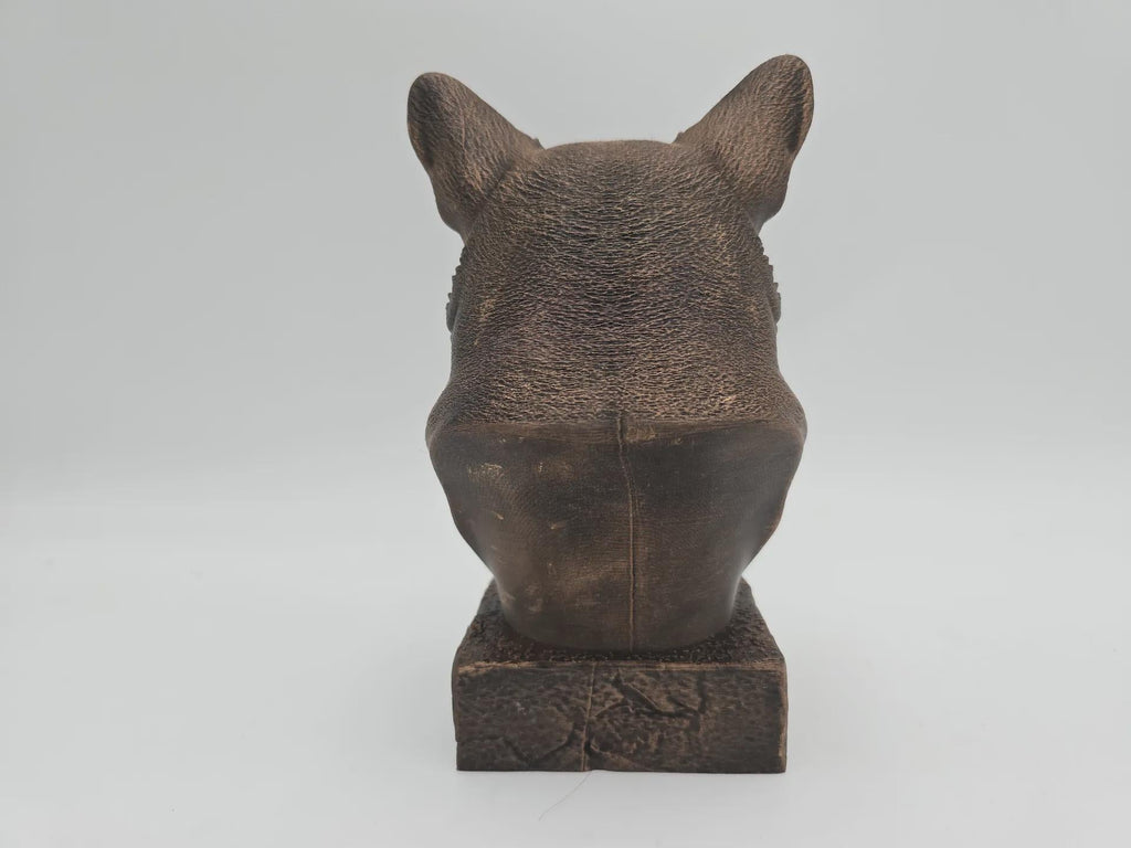 Büste einer Corgis-Statue – handbemaltes Ornament für Hundeliebhaber