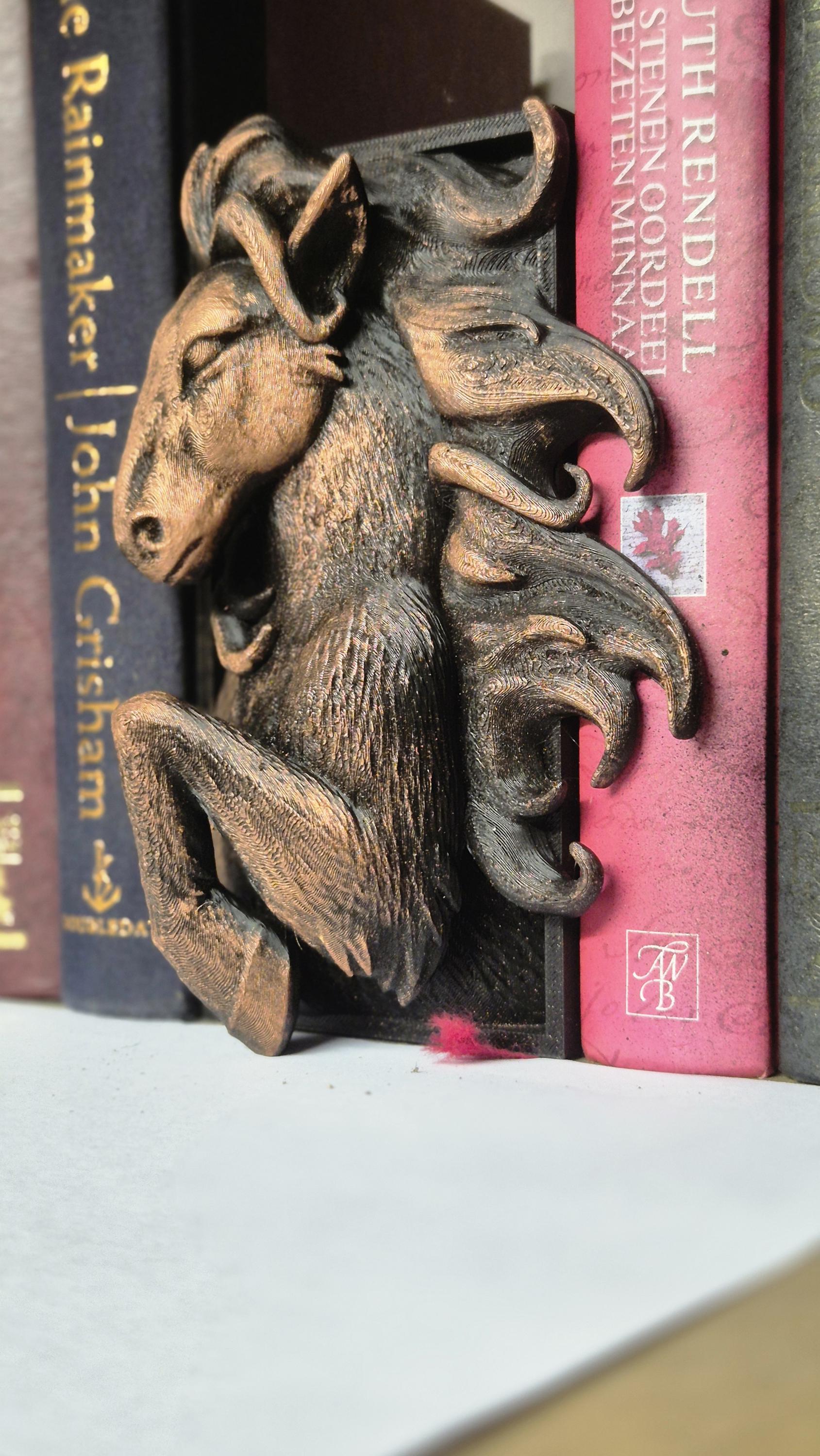 Book nook bronze horse - bookshelf decor