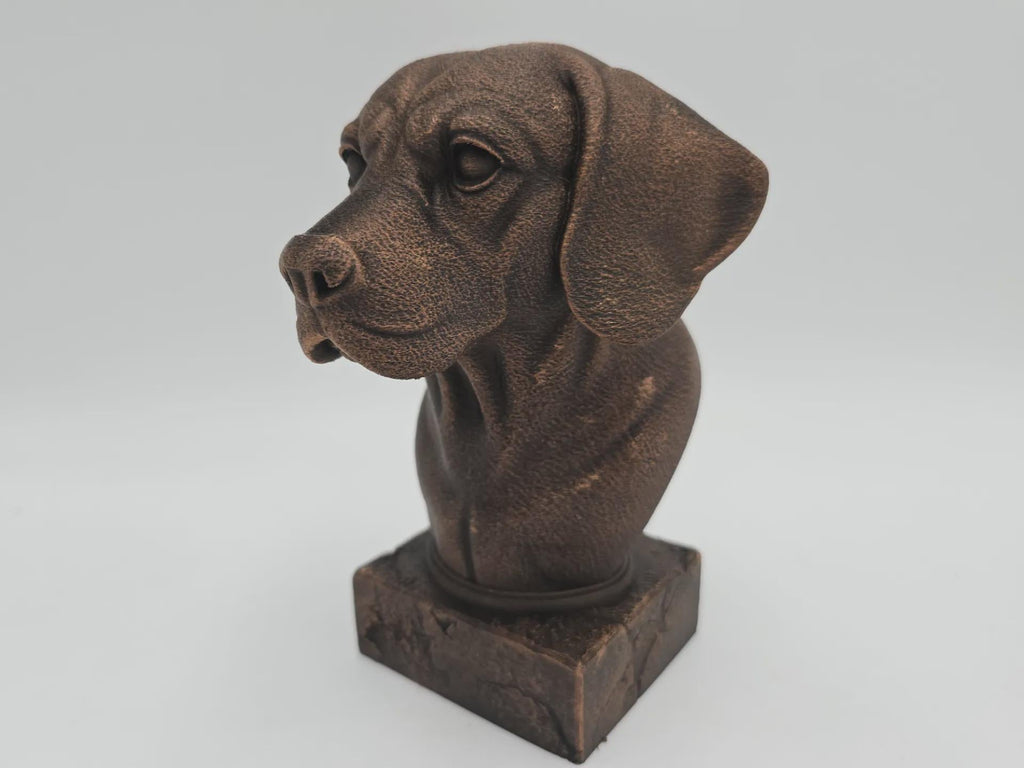 Büste einer Beagle-Hundestatue - Wohndeko Hundeliebhaber handbemaltes Ornament