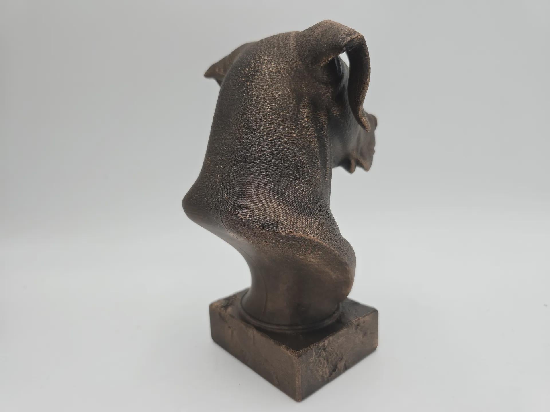 Büste einer Doggenstatue - Wohndeko Hundeliebhaber handbemalt Ornament
