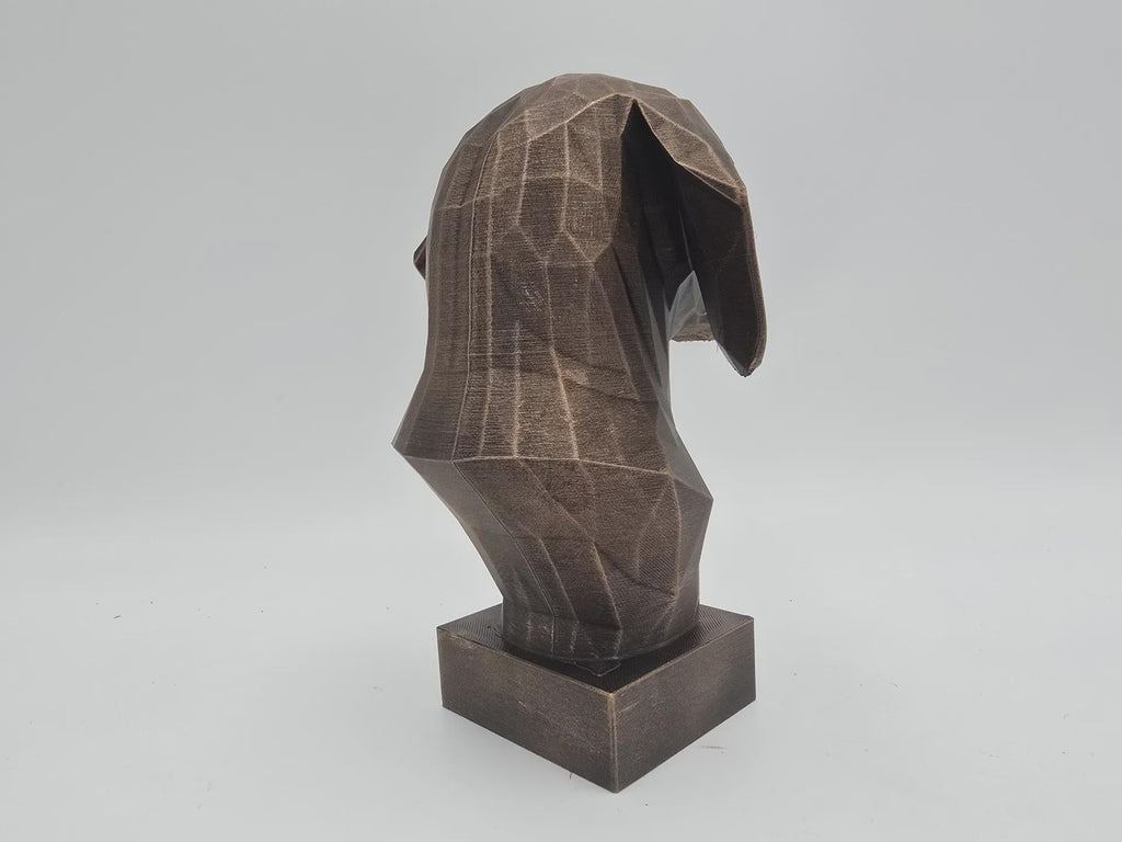 Büste einer Dackel-Hundestatue - Wohndeko Hundeliebhaber Hundestatue - Wohndeko Hundeliebhaber handbemaltes Ornament