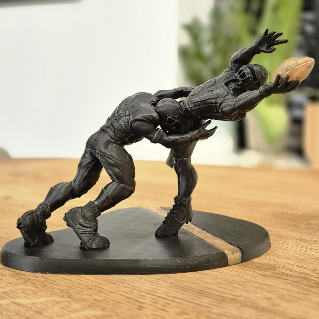 American Football Spieler Touchdown Tackle - Dynamische Sportfigur