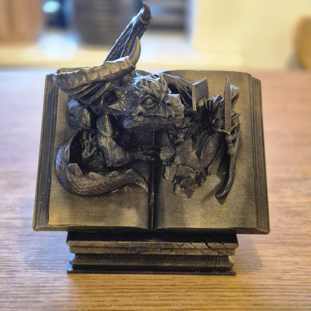 Magical Realms: 'My Favorite Book' Fantasy-Themed Figurine Bookshelf Bookend Decor