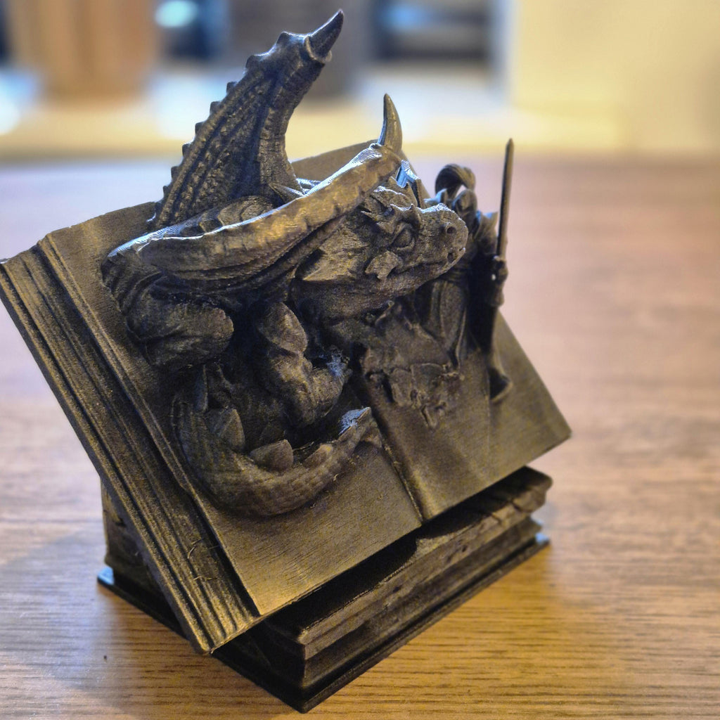 Magical Realms: 'My Favorite Book' Fantasy-Themed Figurine Bookshelf Bookend Decor